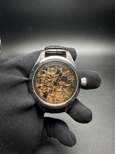 #147 Gerard Perregaux 1890 Vintage Marriage Watch Skeleton Stainless Steel