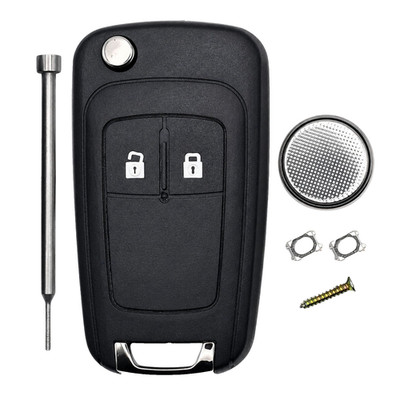 Schlüsselanhänger Reparatursatz für Vauxhall (Opel) Insignia 2 Tasten Gehäuse Batterie Pin Ausbau Werkzeug