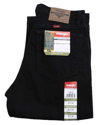 Wrangler Five Star Heritage Cotton Regular Straight Men's Jeans W32 L34 Black