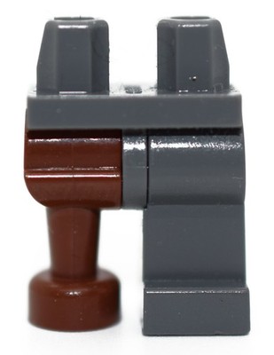 LEGO Dark Bluish Gray Leg Brown Peg Leg Pirate Zeff Professor Kettleburn 6552741