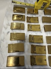 24 Vintage Solid Brass Belt Buckles