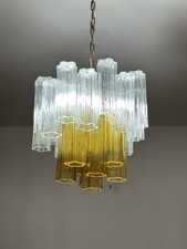 lampadario di Murano Tronchi di Toni Zuccheri per Venini Italia 1970