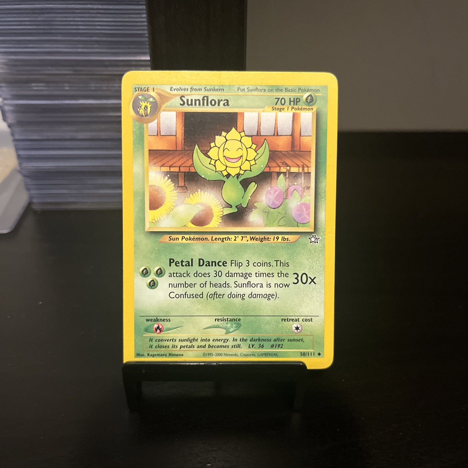2000 Sunflora Uncommon Pokemon Neo Genesis 50/111 
