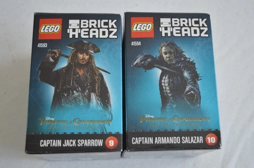 Lego BrickHeadz 41593 & 41594 CAPTAIN JACK SPARROW & CAPTAIN SALAZAR NEU/OVP