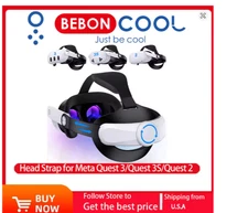 BEBONCOOL Head Strap Elite Replacement Adjustable for Meta Quest 3S 3 2 VR