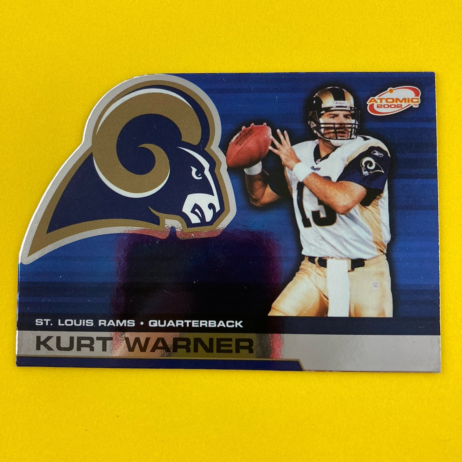 Kurt Warner 2002 Pacific Atomic Card #81 St. Louis Rams