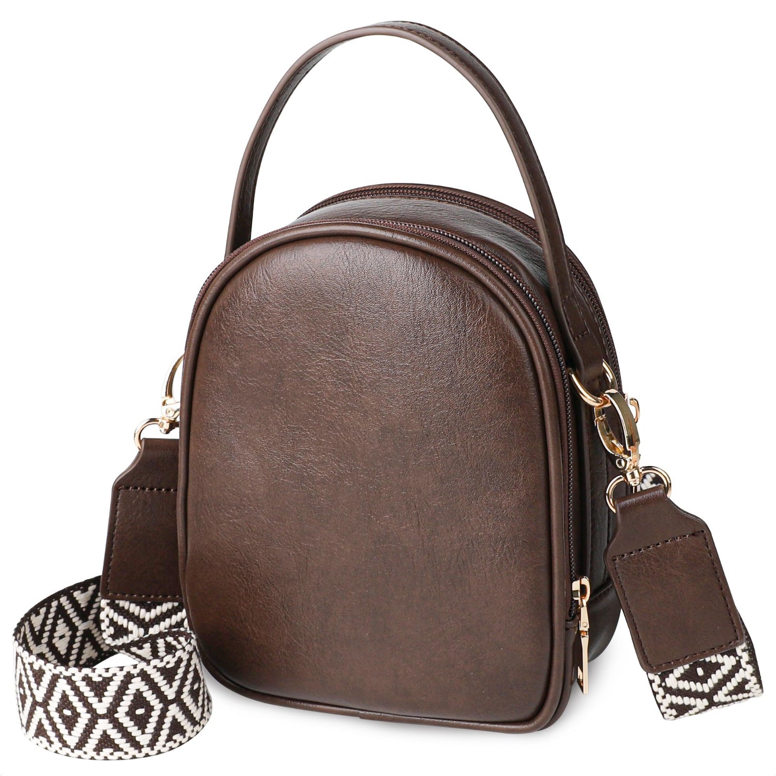 Small Crossbody Bag for Women with Handle and Adjustable Str