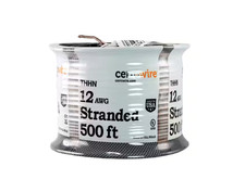 Cerrowire 500 ft. 12 Gauge Brown Stranded CU THHN Wire New
