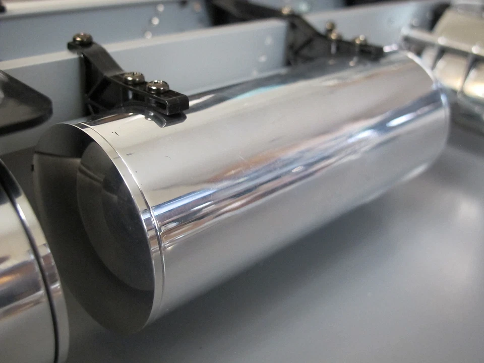 Pair 5 inch Aluminum Tamiya RC 1/14 King Grand Hauler Globeliner Fuel Gas Tank - Image 3 of 4