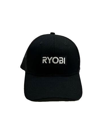 #ad Ryobi Tools Black Trucker Snap Back Hat Cap Port Authority $19.99
