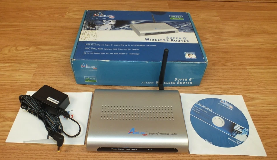 Genuine Airlink (AR430W) 54 Mbps 4-Port 10/100 Wireless G Router - Image 2 of 4