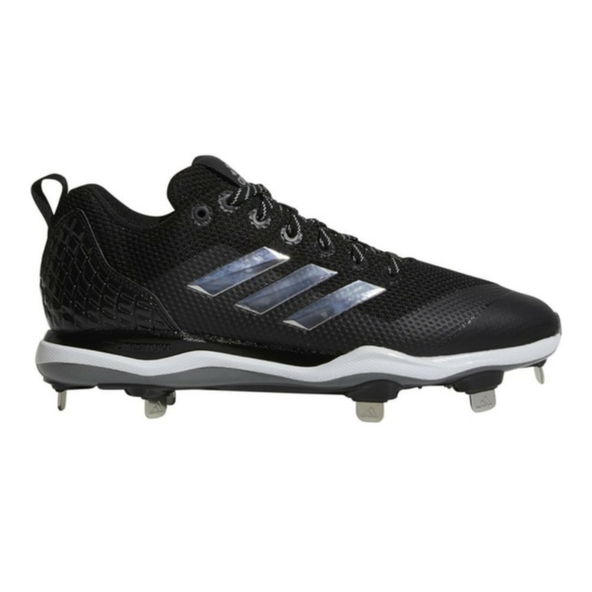Adidas Power Alley 5 Metal Baseball Cleats Black White Size  display picture 2