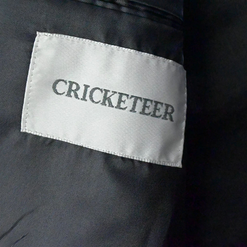 De Colección Cricketeer 46L Gris Doble Pecho Pico Solapa Hombres Traje Chaqueta Abrigo Deportivo Foto 4 de 4