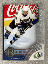 2001-02 SPx Rookie Exchange Steve Eminger Rookie Card /1250 #R30 Capitals