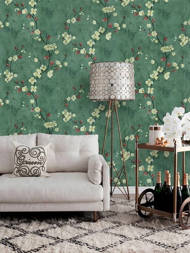 Flowers Self Adhesive Wallpaper Peel Stick Removable Nature Floral Wall Cover - Picture 3 of 6