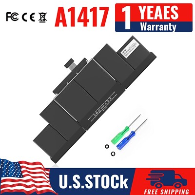A1417 Battery for A1398 MacBook Pro 15'' Retina Mid 2012 Early 2013 EMC 2512 2673