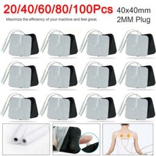 20-100x TENS Elektroden Pads Selbstklebend F&uuml;r TENS EMS Reizstrom Ger&auml;t 4x4cm