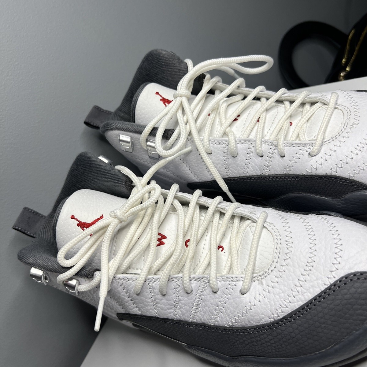 Size 6 - Jordan 12 Retro White Grey 2019 | eBay
