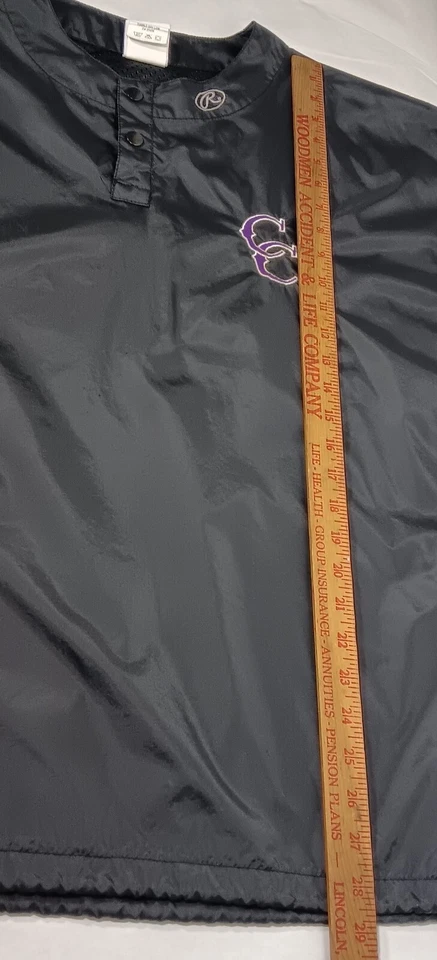 Rawlings бейсбол разминка ветровка рубашка M куртка Sport Athletic вентилируемый CC - Изображение 4 из 4