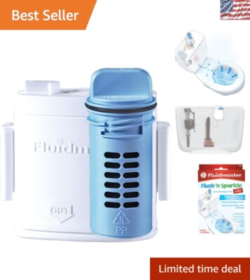 Effortless Toilet Maintenance with 8100 Flush 'N Sparkle - Hands-Free Cleansing