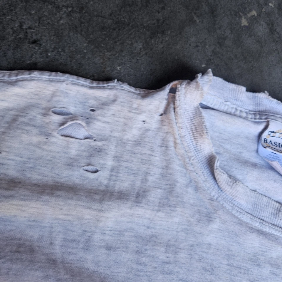 Camiseta vintage CHEVRON descolorida y desgastada Y2k de colección talla XL Foto 4 de 4