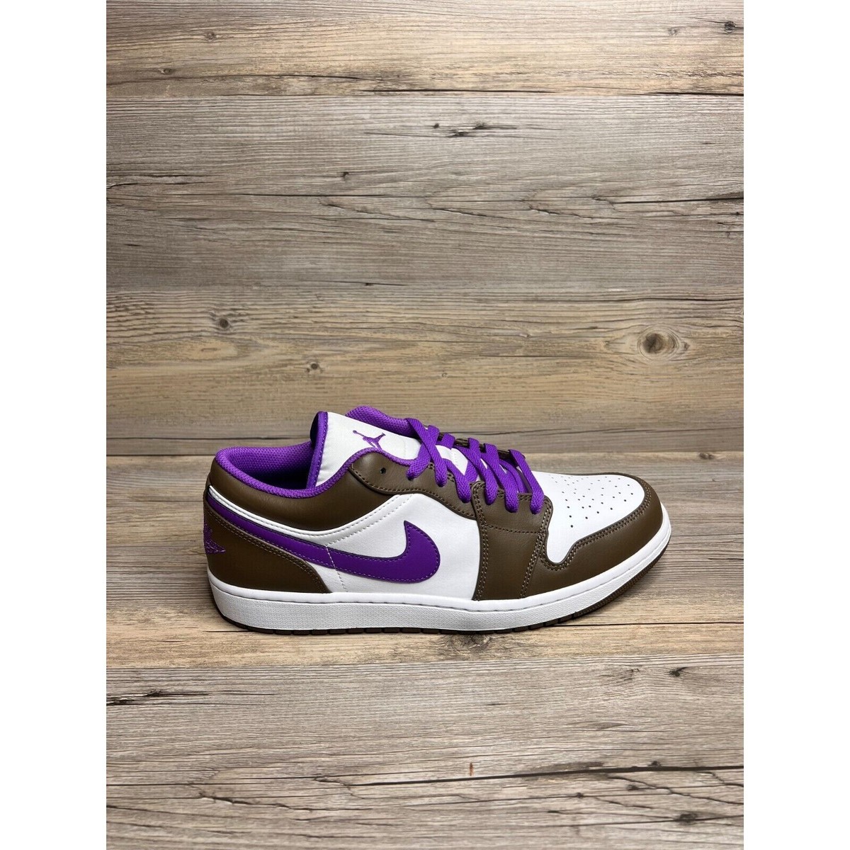 Nike Air Jordan 1 Low Mens Size 10 Palomino White Wild Berry