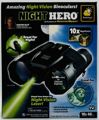 New Atomic Beam NIGHT HERO Official Night Vision Binocular In Box Ex  Condition 97298041341|
