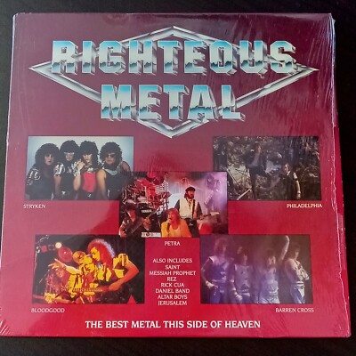 Righteous Metal Vinyl Record LP nu 1550 Rare Christian rock Petra & Stryken