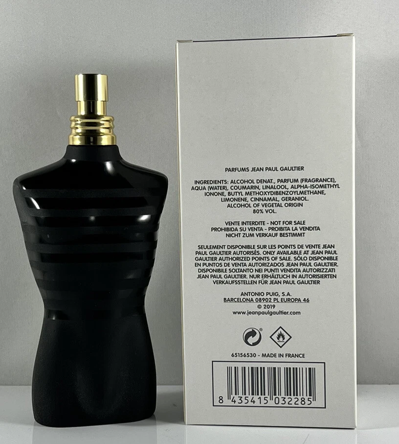 Jean Paul Gaultier Le Male Le Parfum 2 Pcs Set For Men: 2.5 Edp Intense Sp  + 0.34 Edp Intense Sp 