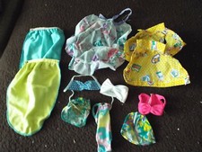 Vintage 60s, 70s, 80s and 90s Barbie swimwear - lot of 10