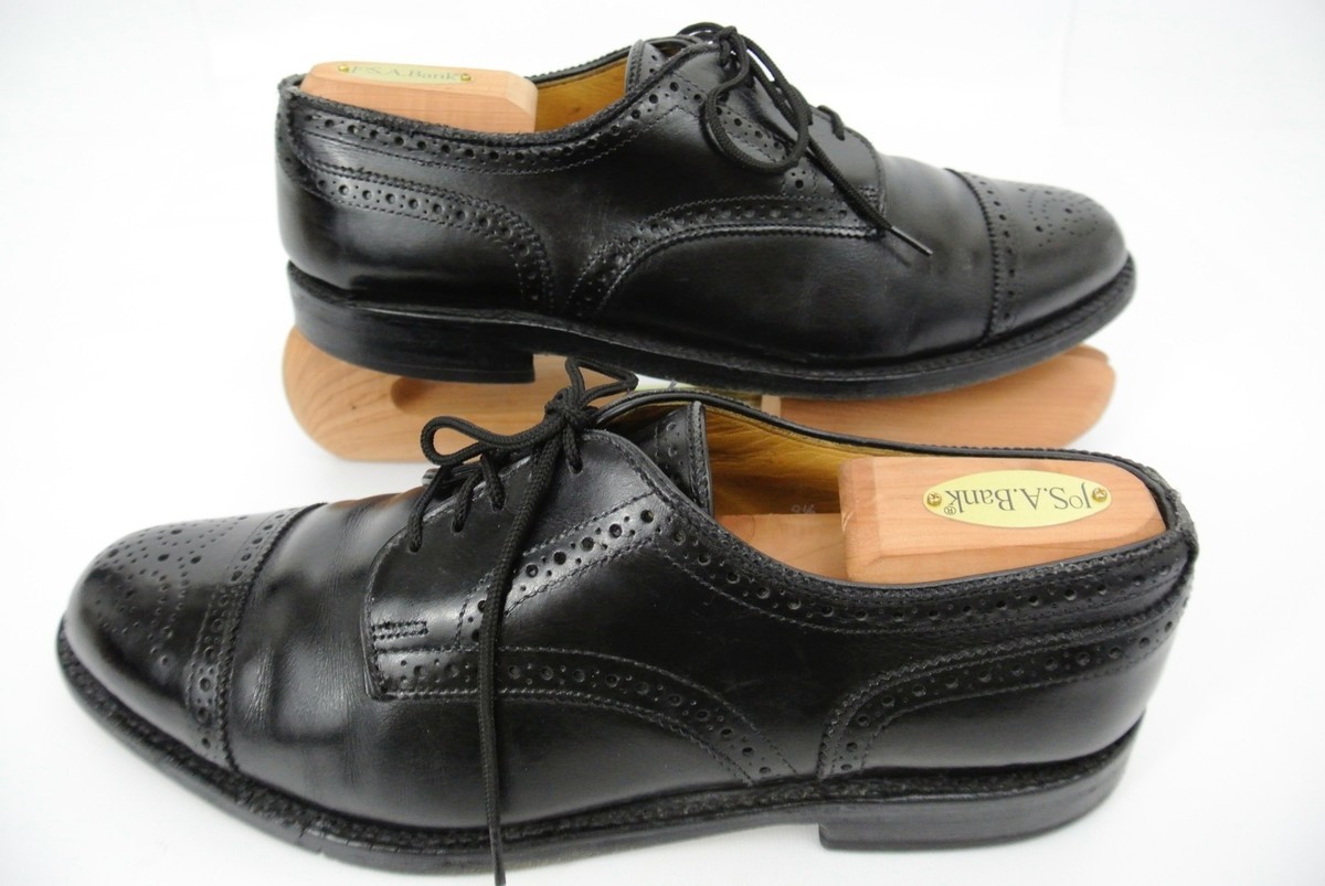 Allen Edmonds Lexington Men Size 12D Black Wingtip Cap Toe Derby Dress Shoes Winston Wingtip Dress Derby | Men main image 4