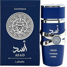 LATTAFA ASAD ZANZIBAR EAU DE PARFUM SPRAY FOR MEN 3.4 Oz / 100 ml