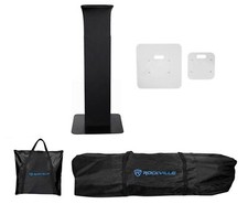 1 Rockville RTP82B 8 Ft. Black or White Totem Moving Head Light Stand Scrims Bag