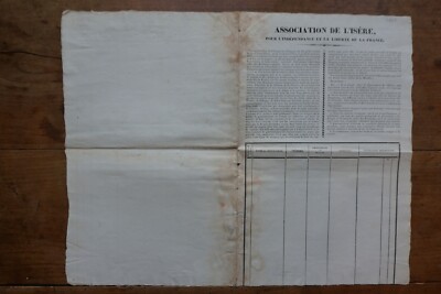 ISERE - JUNGFRÄULICHE PETITION - ORIGINAL VON 1815 - UNABHÄNGIGKEIT FRANKREICHS