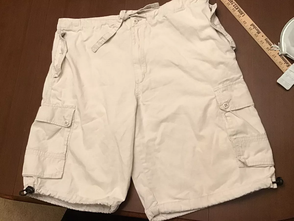 Tommy Hilfiger Off White Mens Shorts Size 38 Rip Stop Fabric