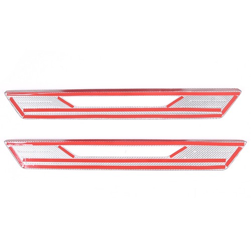 Red Real Carbon Fiber Full Interior Set Decor Cover Trim Kit for Corvette C8 20+ - Picture 50 of 444