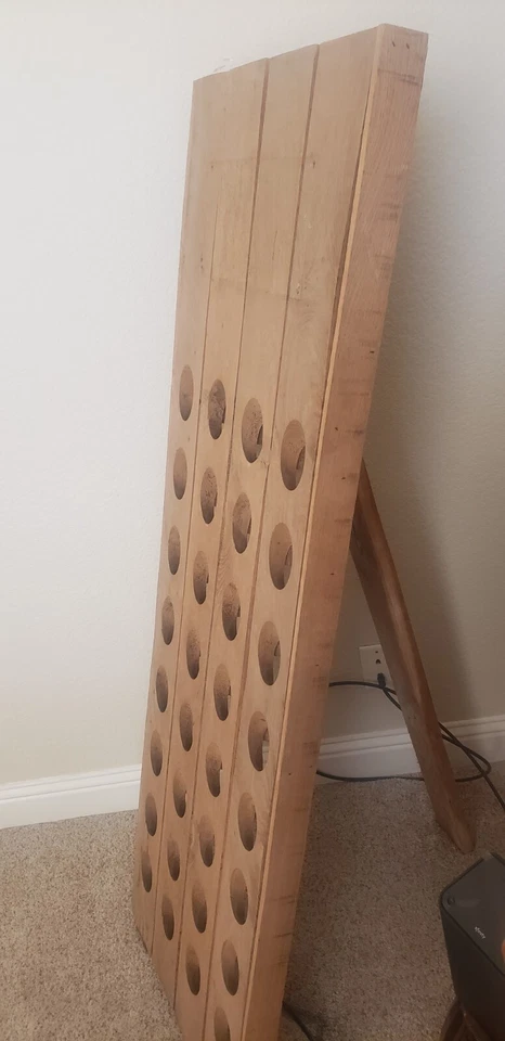 Vintage Original French OAK Champagne Riddling Rack - Image 3 of 4