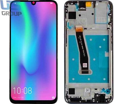 Für Huawei Honor 10 Lite HRY-LX1 HRY-LX2 LCD Bildschirm Display Rahmen Schwarz
