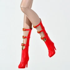 Red Shoes for Barbie East 59TH Fashion royalty FR2 FR6.0 Nu.Face Dynamite girls
