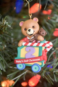baby's second christmas ornament