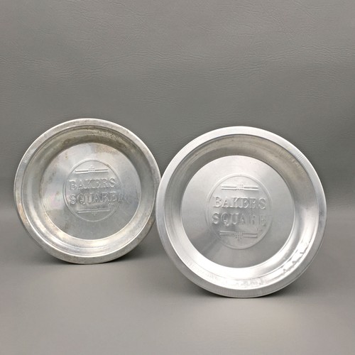 Bakers Square Pie Plate Baking Pan 9" Country Kitchen Set of 2 Tins