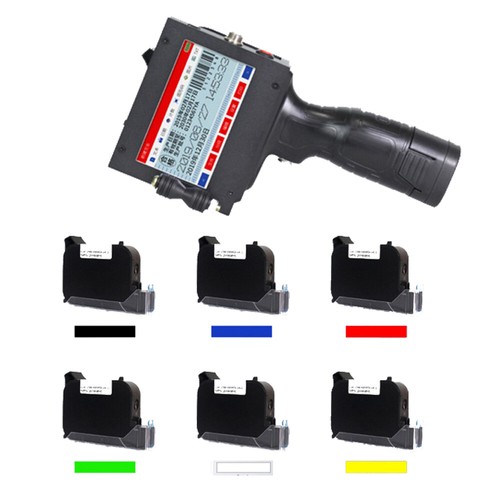 Handheld Inkjet Printer 600DPI Logo Date QR Barcode Batch Coding Machine - 第 1/6 張圖片