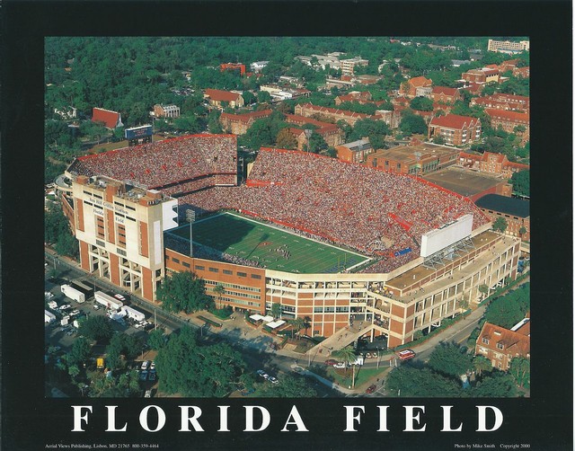 FLORIDA FOOTBALL STEVE SPURRIER FIELD GATOR BEN HILL GRIFFIN STADIUM 