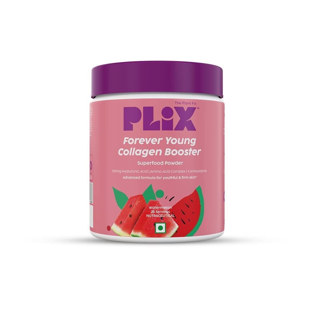 Polvo suplemento potenciador de colágeno Plix para elasticidad de la piel brillo juvenil 200 gm