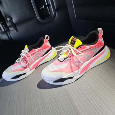 Men's PUMA Shoes rs-Fast Paradise Ignite Pink White Neon 2021 Size 9.5 EUC