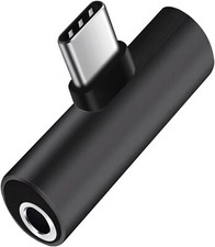 2 in 1 Type-C USB C to 3.5mm AUX Audio Headphone Jack Adapter Charger Cable New