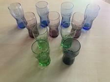 11 x Coca Cola Gl&auml;ser Limited Edition 2020 11er Set 4 Farben Glas McDonalds