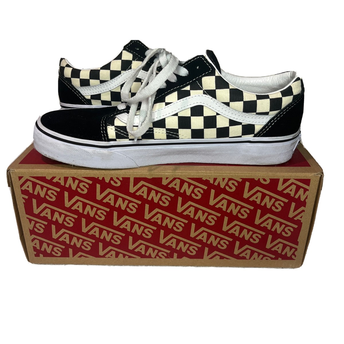 Vans Black and White Checkered Mens Size 8 Vans Authentic | Men main image 2