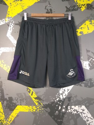 Swansea City Training Football Soccer Shorts Joma Polyester Mens Size L ig93