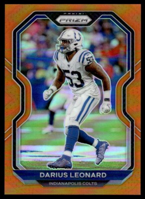 2020 Panini Prizm Orangec Darius Leonard 199/249 Indianapolis Colts #89